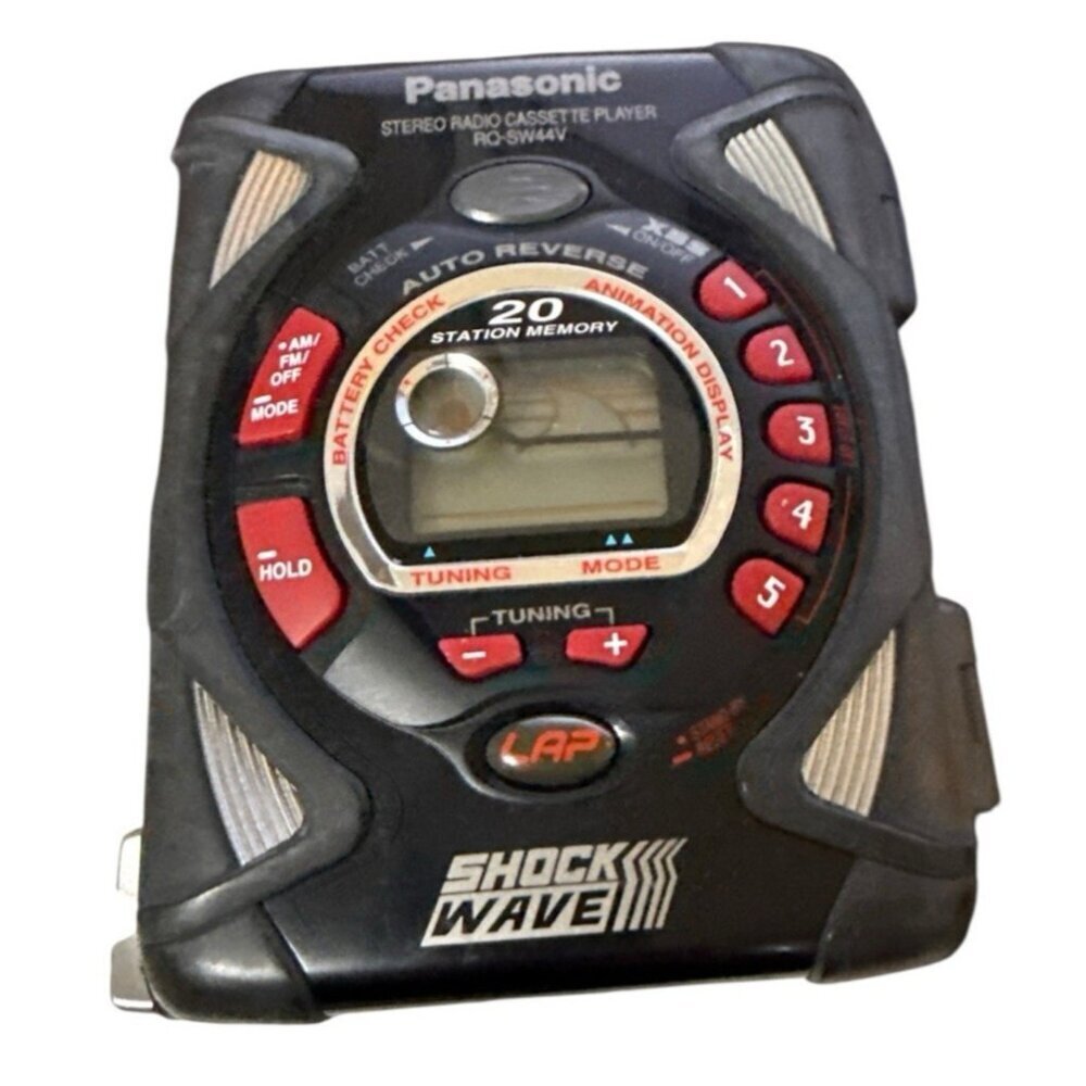 Panasonic RQ-SW44V Shock Wave AMFM Radio Cassette Player Parts ONLY AS IS